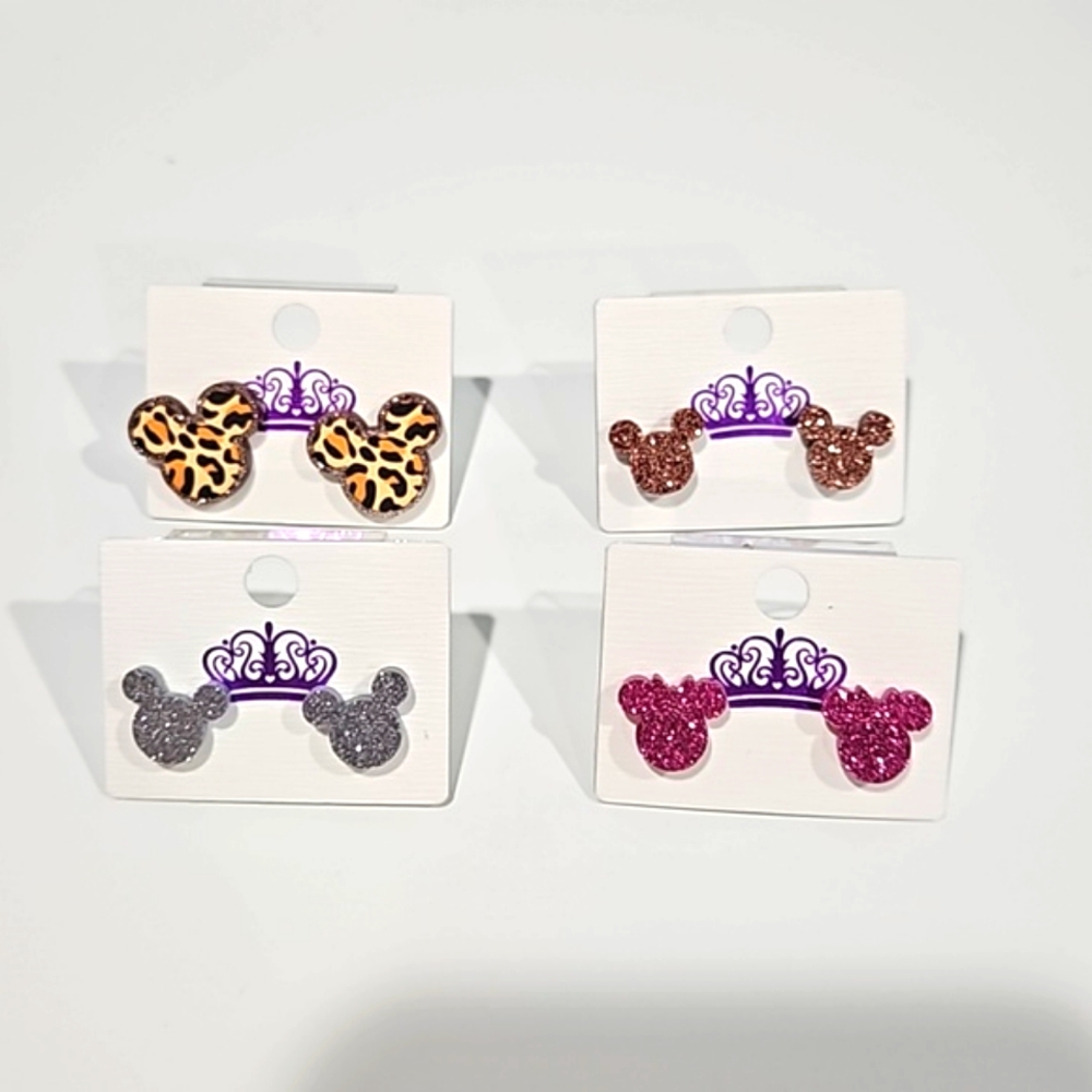 NWT Minnie & Mickey Earrings